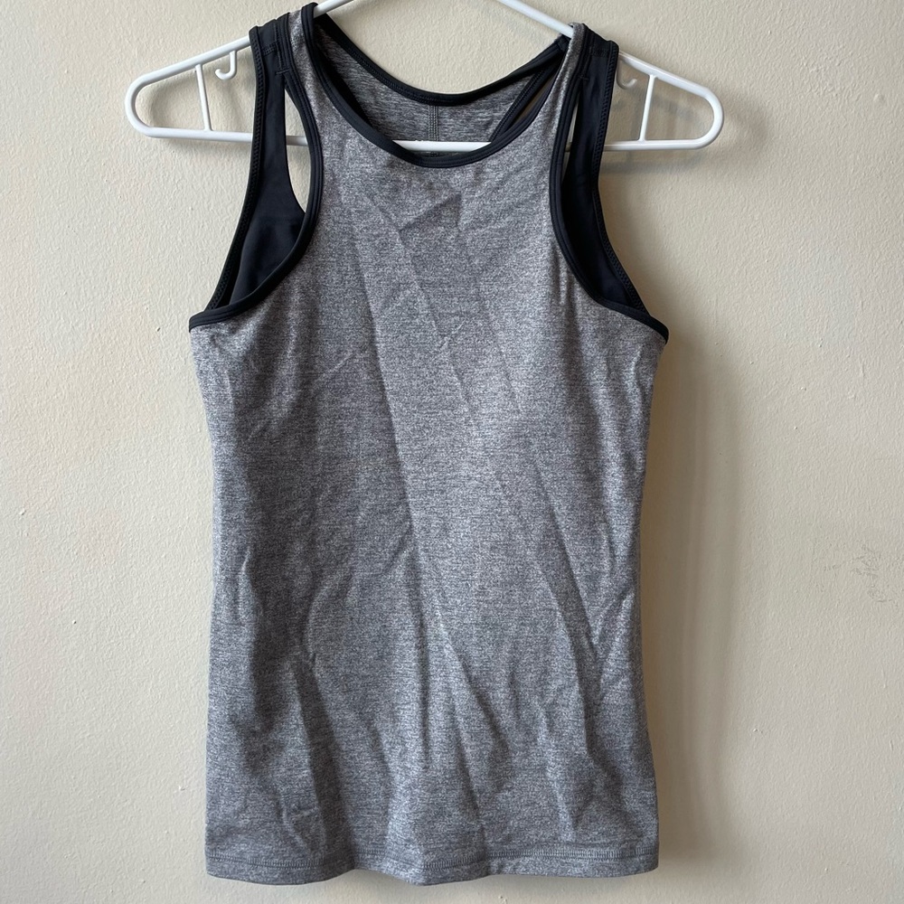 Lululemon size 6 Grey & Black Tank Top